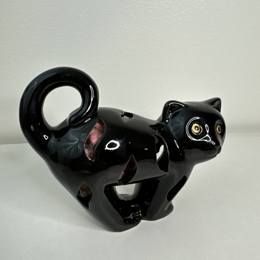 Black Cat Room Scentsy Potpourri 6" ceramic GC Naturals Figurine Halloween